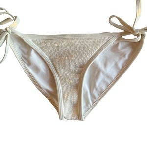 Bebe Sport white sequin bikini bottom in XS